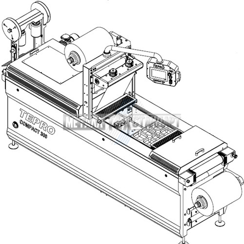 Полуавтоматическая машина для запайки лотков модель SPP4.3 производитель Tepro SA (Польша)
